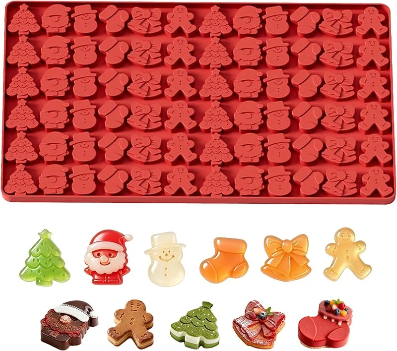 duoyif Molde Silicona Navidad para Chocolate Bombones y Dulces — Hogar y cocina