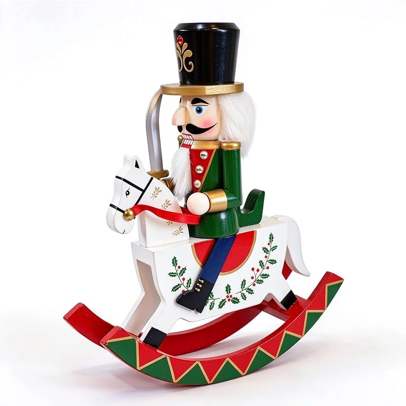 KOOJOYCC Navidad Cascanueces Figuras Verde — Decoracion Navidad