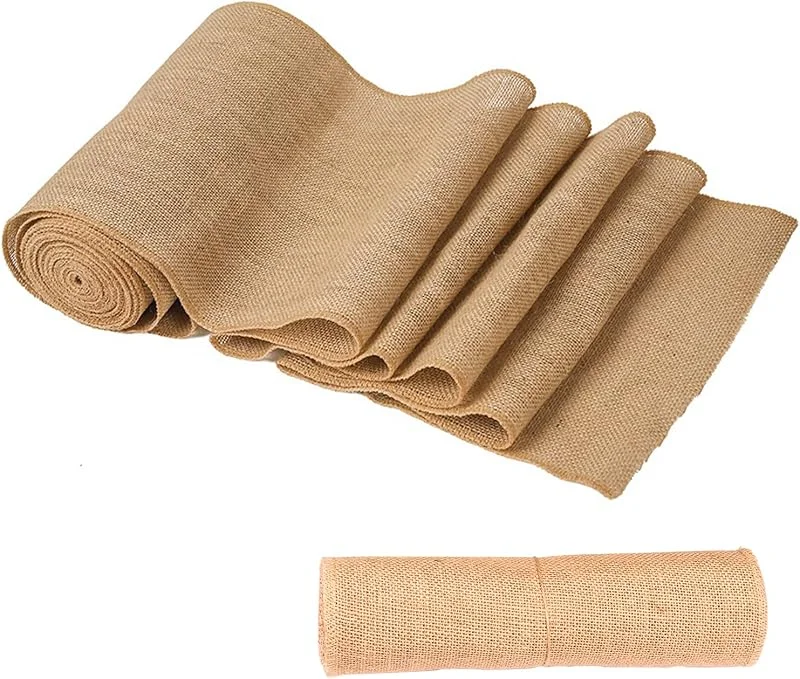 Outinhao Rollo de Cinta de Arpillera, 10m*20cm Cinta de Arpillera Natural para Envolver Regalos Navidad Boda Manualidades, Florística, Tarjeta De Boda, Manualidades De Bricolaje — Envoltorio regalo