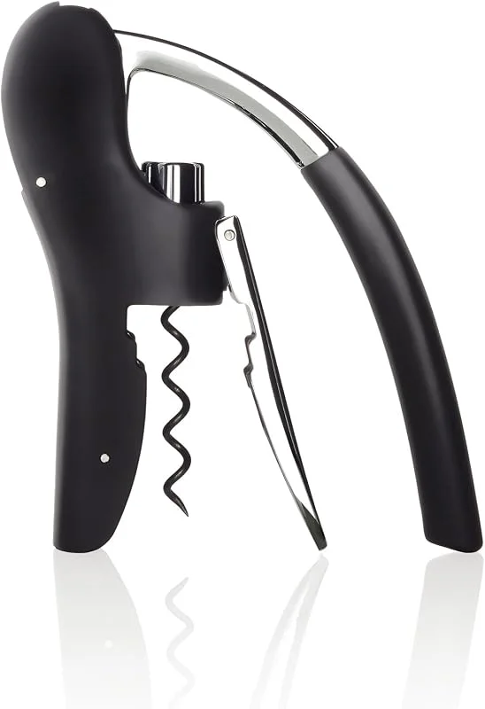 Visita la tienda de blomus Blomus Sacacorchos LEVERMAN Pro, Negro, Plateado, 3x15, 3x12 cm — Vino y mesa festiva