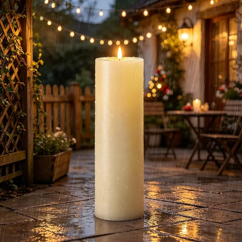 Visita la tienda de Ketom Ketom Vela LED Efecto Llama Grande, φ10 x H30CM Electricas Realistas Vela — Cena a la luz de velas