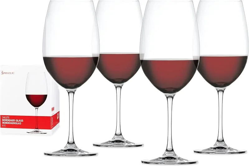 Spiegelau Salute Bordeauxglas Set, 4 472, 35 4720177 — Vino y mesa festiva