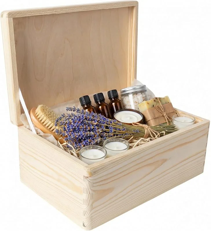 Visita la tienda de Creative DECO Creative DECO Grande Caja Madera Decorativa, 30 x 20 x 14 cm (+, -1cm) — Envoltorio regalo