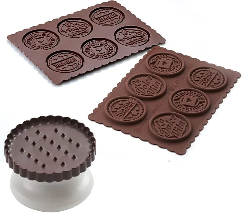 Visita la tienda de silikomart SILIKOMART - CKC05 Cookie Dolce Vita Slim - Kit para Hacer Galletas Dolce Vita, Color marrón — Hogar y cocina
