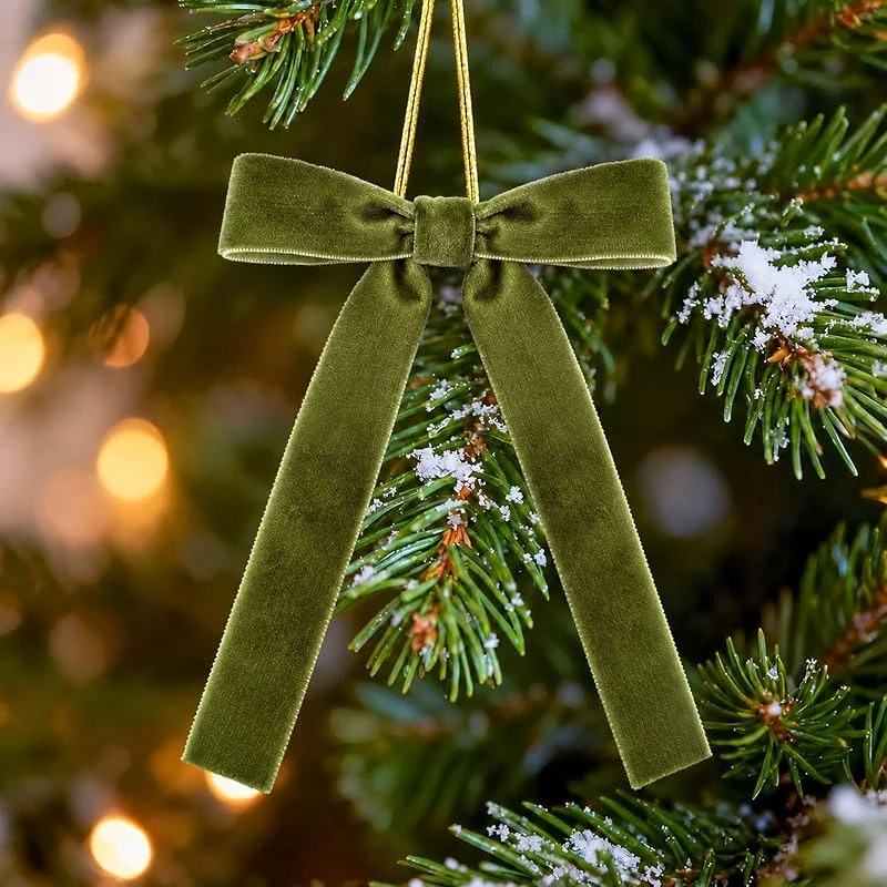 Visita la tienda de G2PLUS G2PLUS Lazos de Terciopelo de Navidad Verde oliva 13x18cm, 16PCS — Decoracion Navidad