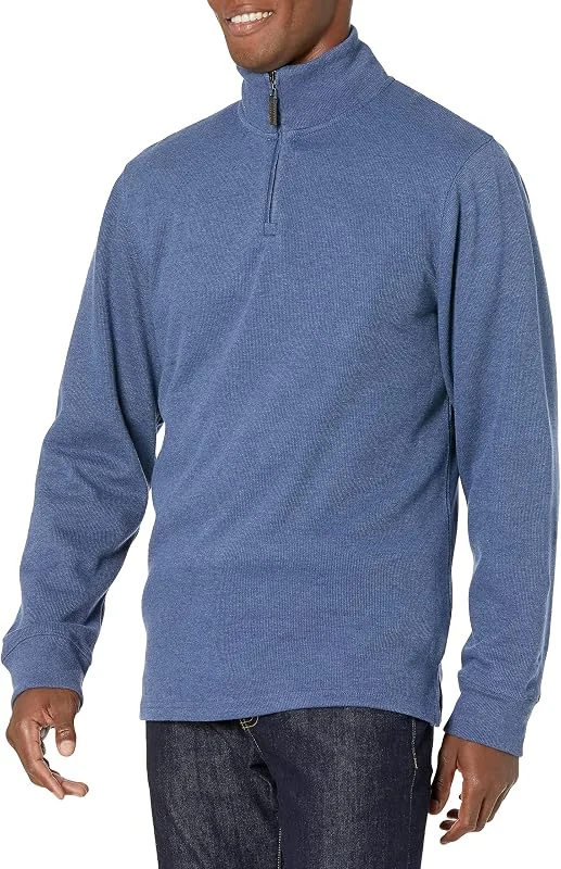 Visita la tienda de Amazon Essentials Amazon Essentials Jersey de Canalé Francés con Cremallera de un Cuarto Hombre — Ropa Navidad