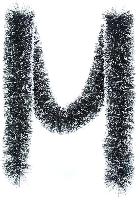 Duories Guirnalda Navidad artificial 2m, guirnalda Navidad, guirnalda Navidad, guirnalda árbol Navidad, guirnalda abeto, guirnalda decorativa para árbol Navidad interiores, chimenea, puerta, Navidad, boda, verde oscuro — Decoracion Navidad