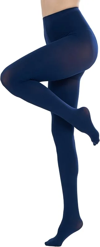 CozyWow Medias sem opacas en color liso para mujer 80D — Ropa Navidad