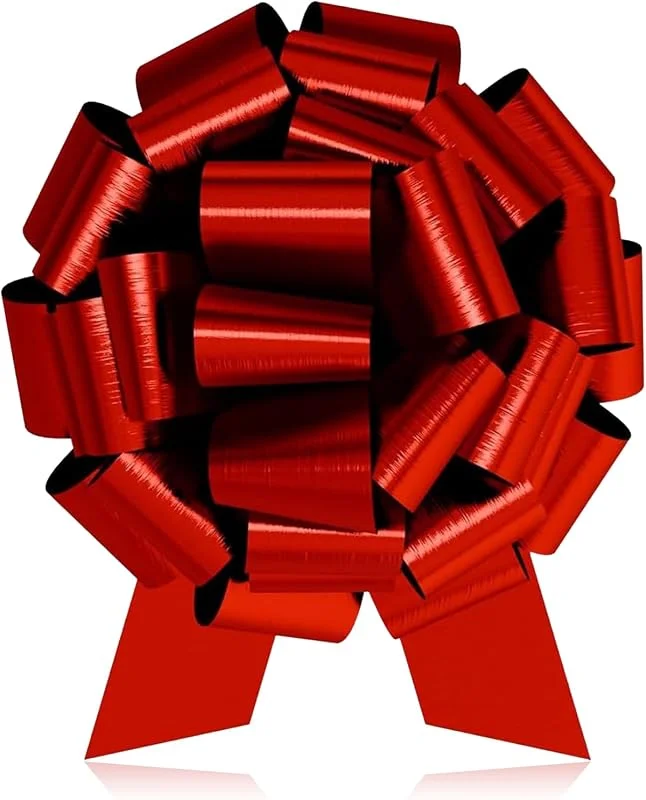 LUYANFX Lazos Grandes para Regalo, 12 Pulgadas Lazo Regalos Navidad, Lazos Regalos para Paquetes, Cinta para Lazo Regalo, para Manualidades, Bodas, Coches, Cumpleaños, Decoración Navideña (A) — Envoltorio regalo