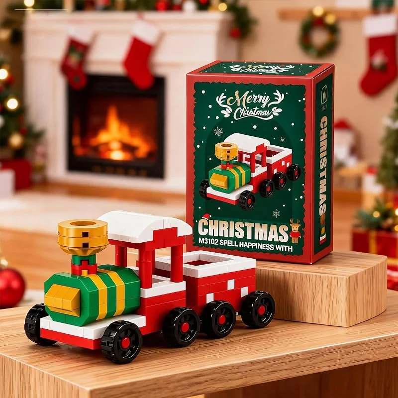 Figuras decorativas de tren de Navidad para decoraciones navideñas — Decoracion Navidad