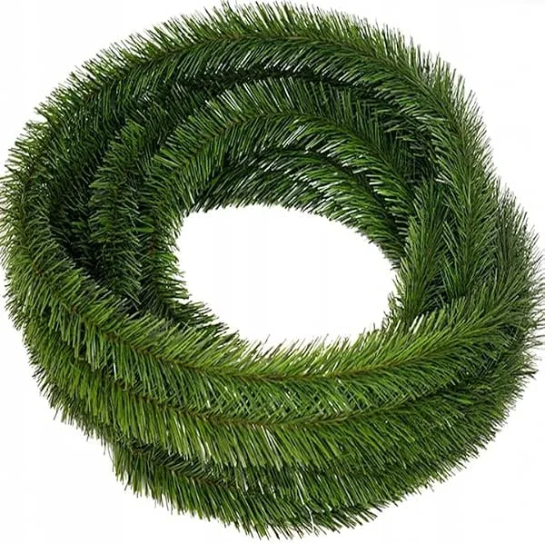 FKL DESIGN Home Deco 22, 5 metros de guirnalda de abeto artificial, decoración de Navidad, verde abeto artificial, guirnalda de Navidad, guirnalda de Navidad, guirnalda de Navidad, guirnalda de Navidad, guirnalda verde — Decoracion Navidad