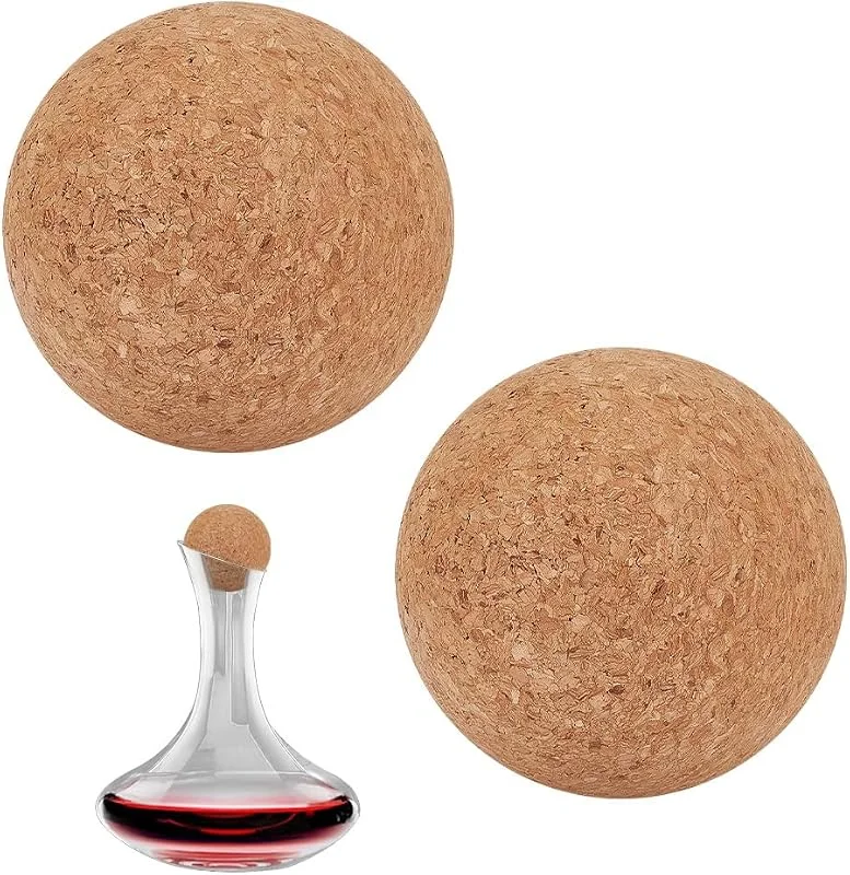 Visita la tienda de OLYCRAFT OLYCRAFT BurlyWood - Tapón de bola de corcho de madera de 8 cm para decantador de vino, jarra de repuesto para botella de vino Burlywood, tapón esférico para botella de vino de boca ancha, accesorios — Vino y mesa festiva
