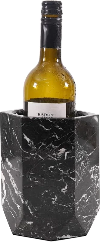Visita la tienda de Radicaln Radicaln Cubo enfriador de vino de mármol para botellas de vino y champán — Vino y mesa festiva