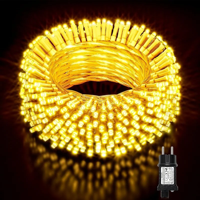 Buudala Luces de Navidad, 30+5M, 114.82Ft 300 LED Luces de Arbol de Navidad — Luces Navidad