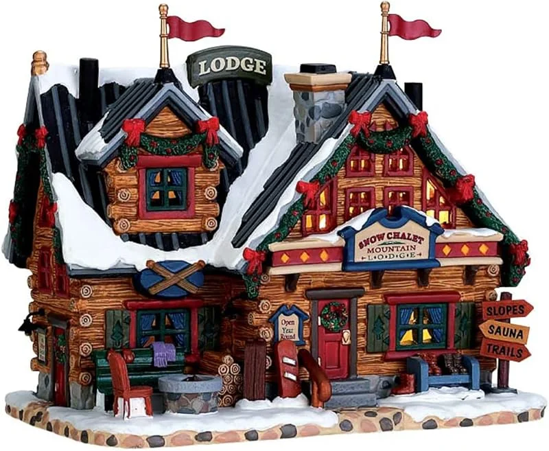Lemax 75201 Vail Village Edificio Iluminado: Apres-Ski Lodge — Decoracion Navidad