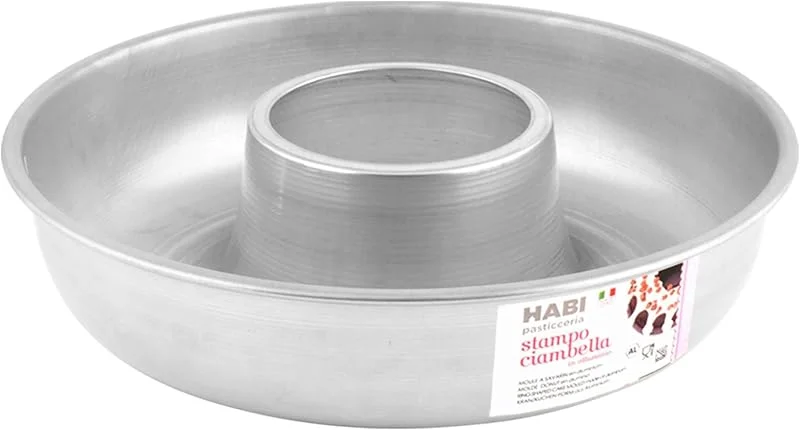 HABI Molde para bizcocho, Aluminio, Gris, 32 x 32 x 8 cm — Hogar y cocina
