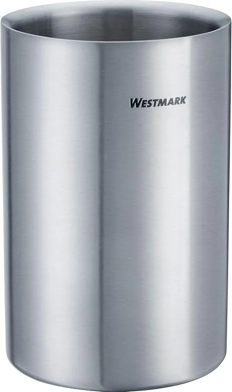 Visita la tienda de Westmark Westmark Enfriador de botellas de doble pared de 1, 5 l, ideal para mantener el agua, cerveza, vino o champán fresco en la mesa o fuera de casa, también se puede utilizar como cubo de hielo – Acero — Vino y mesa festiva