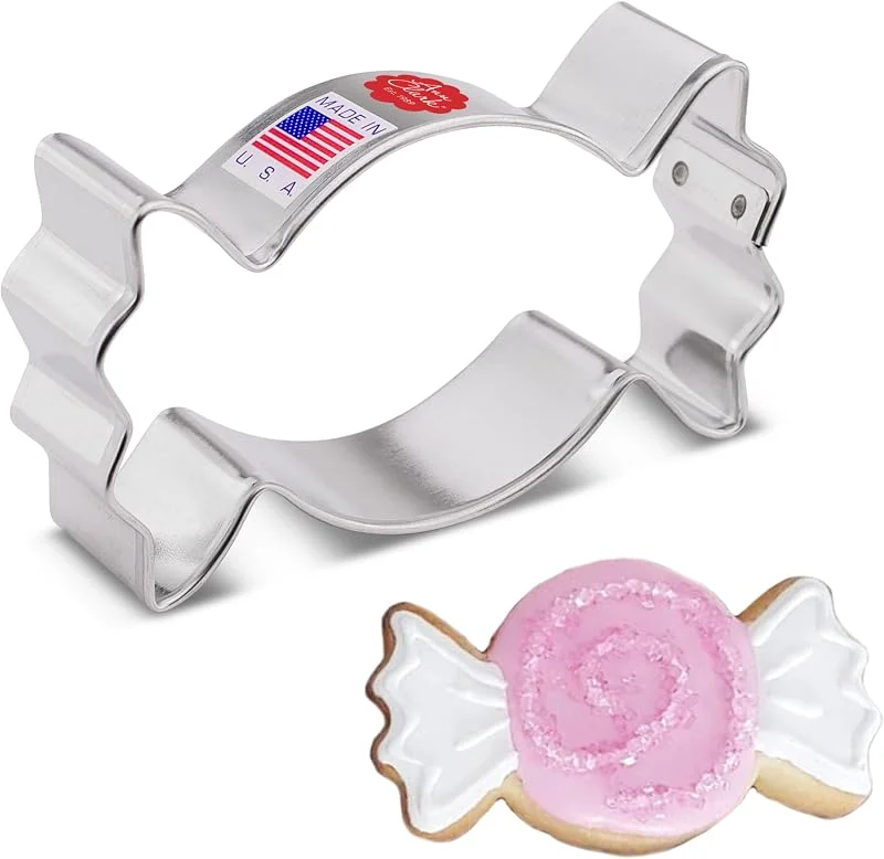 Visita la tienda de Ann Clark Cookie Cutters Ann Clark Cookie Cutters Cortador de galletas caramelo, chicle de Navidad con envoltorio - 9, 5 cm — Hogar y cocina