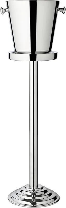 Visita la tienda de EDZARD EDZARD Champanera Sevilla con soporte (H 85 cm, Ø 23 cm), acero inoxidable — Vino y mesa festiva