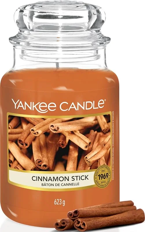 Visita la tienda de Yankee Candle Yankee Candle Vela aromática, Cinnamon Stick vela en tarro grande, Velas de larga duración: hasta 150 h, Regalos perfectos para mujeres — Cena a la luz de velas