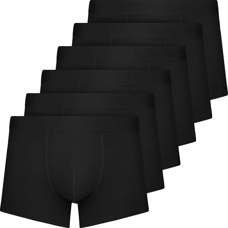 Visita la tienda de QINCAO QINCAO Calzoncillos Boxer Hombre, Pack de 6, Sin Logo，Algodón Cómodo — Ropa Navidad
