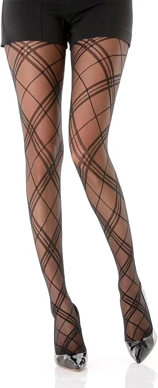 Visita la tienda de Gi&Gi Gi&Gi Medias de fantasía en Bonda para mujer 40Den Extra Comfort Buen Quanlidad Made in Italy N.1535 — Ropa Navidad