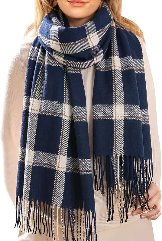 Visita la tienda de HEEKPEK HEEKPEK Bufanda Mujer Hombre Invierno Tartán, Tacto Cachemir 60 × 200 cm — Ropa Navidad