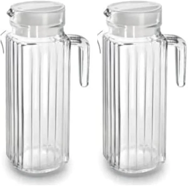 Visita la tienda de IBILI JARRA DE AGUA CRISTAL 1000 ML (Paquete de 2) — Vino y mesa festiva