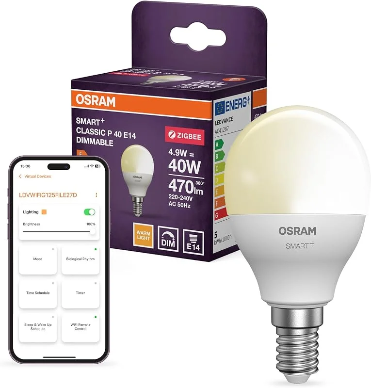 Visita la tienda de OSRAM OSRAM SMART WIFI PIN 3.5 W 827 de 2700 a 6500 K 3.5 W — Cena a la luz de velas
