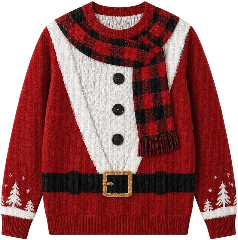 Generic Suéteres de Navidad para mujer, divertidos suéteres de Navidad con — Ropa Navidad