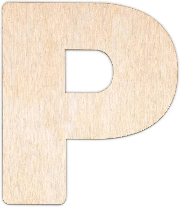 Visita la tienda de Creative DECO Creative Deco Letras Personalizadas de Madera Contrachapada o MDF, Letra P — Envoltorio regalo