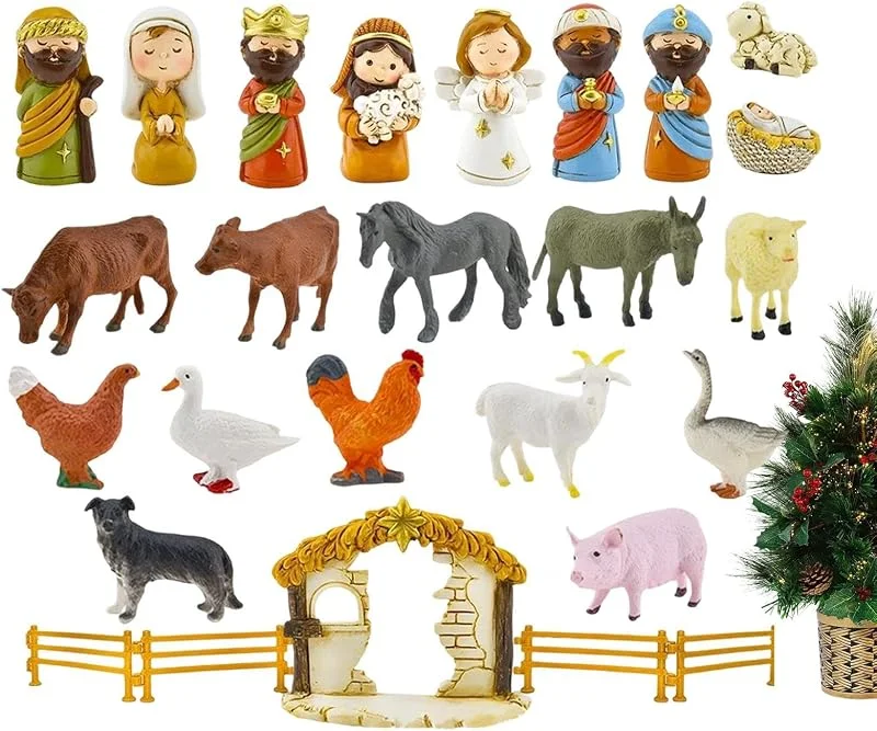 Genérico Calendario De Adviento Navideño Belen Religioso De Adviento — Decoracion Navidad