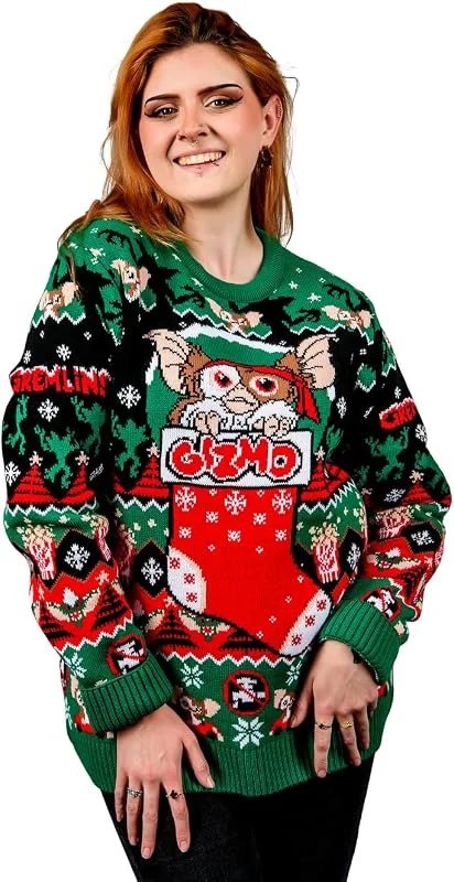 AAA Merchandise Gremlins: Jersey de Navidad para Hombre y Mujer — Ropa Navidad