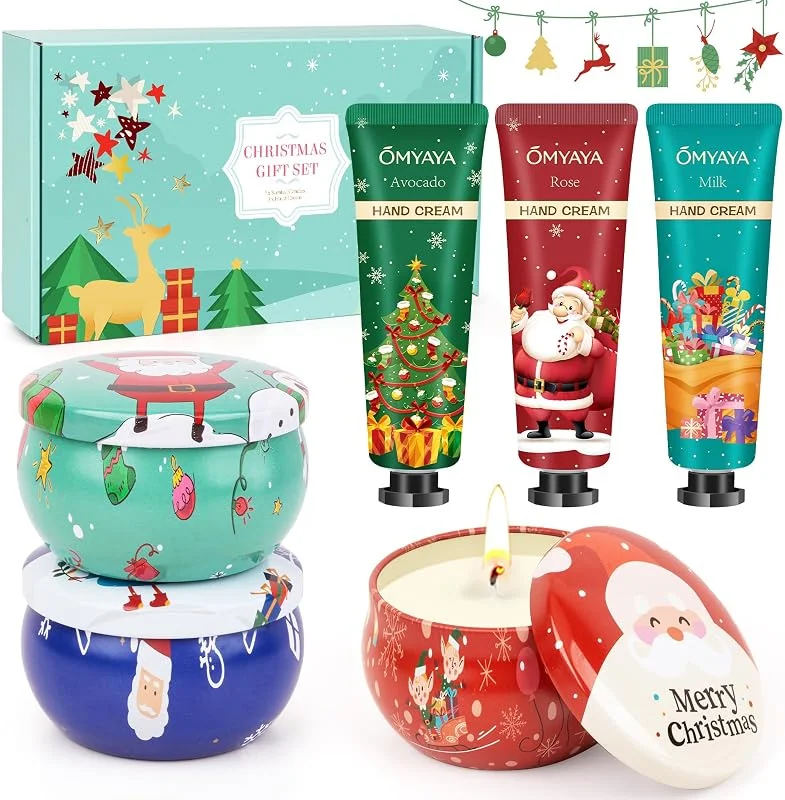 ZKONLY Set Regalo Mujer Navidad, Regalos Originales Madre, Amigas, Compañera — Cena a la luz de velas