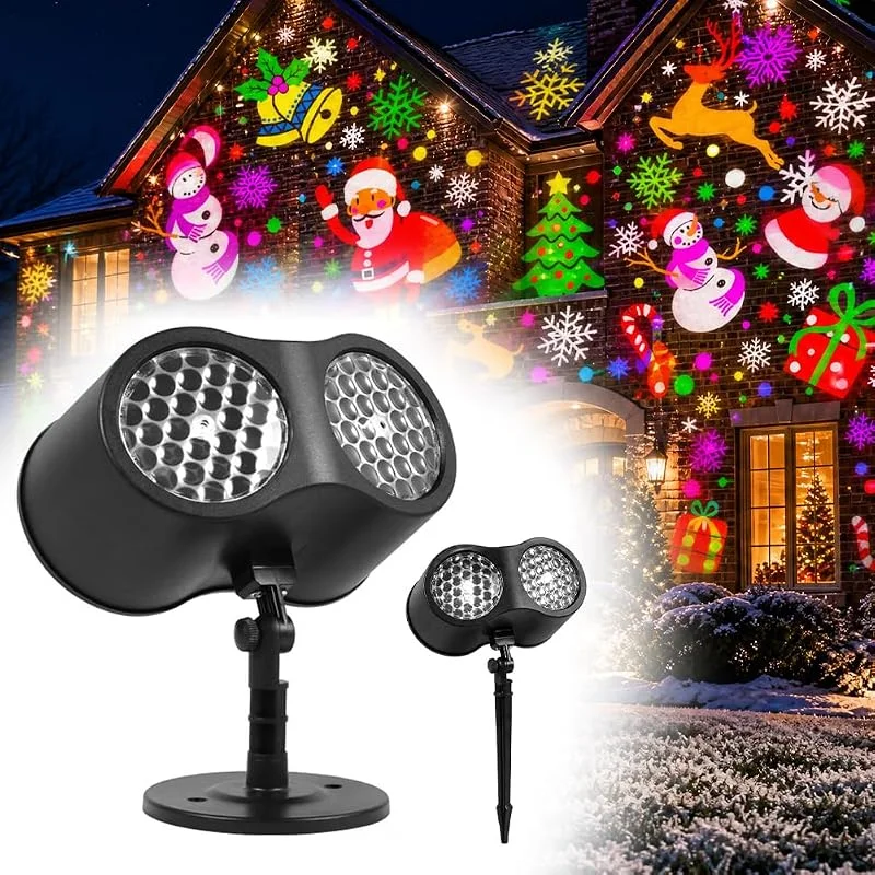 CEWROM Proyector de copos de nieve LED para exteriores — Luces Navidad