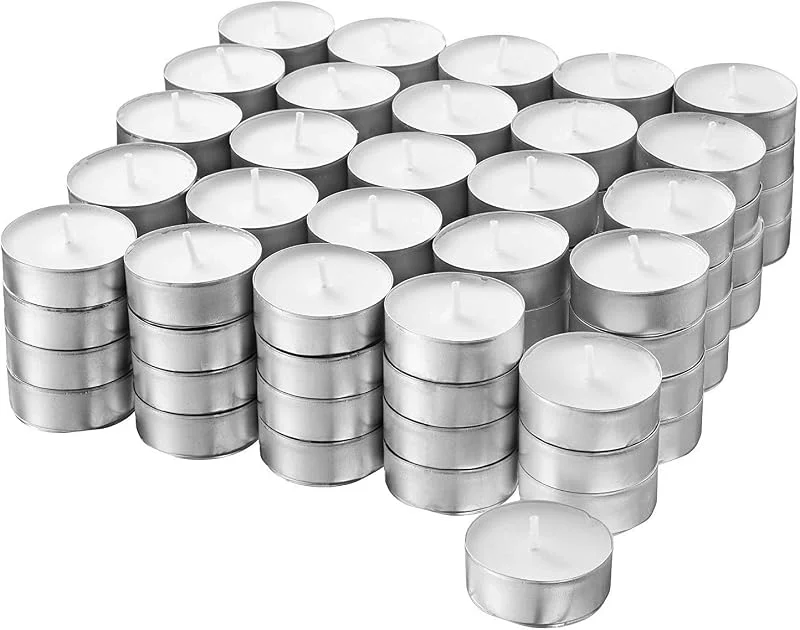 Ikea Glimma IKEA - Velas de té (100 unidades), color blanco — Cena a la luz de velas