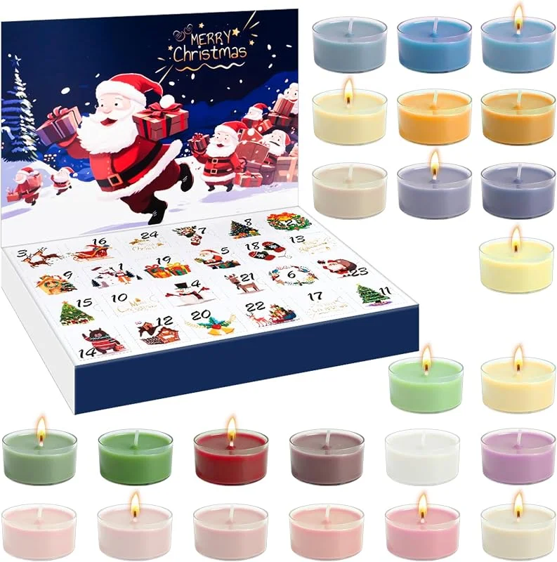 Tuxvealu Calendario de Adviento 2026 Velas Mujeres Calendario de Adviento Velas — Cena a la luz de velas