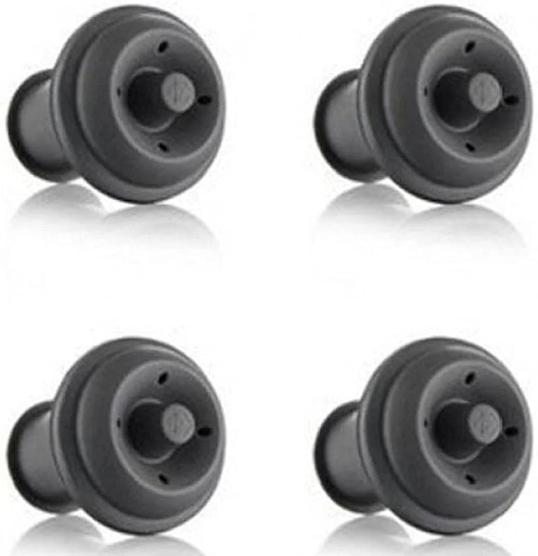 TOSSPER 4pcs Red Pump Vino, Vino Ahorro De Bomba De Vacío para Botellas De Vino Preservación Ahorrador del Vino Tapón Bar Suministros — Vino y mesa festiva