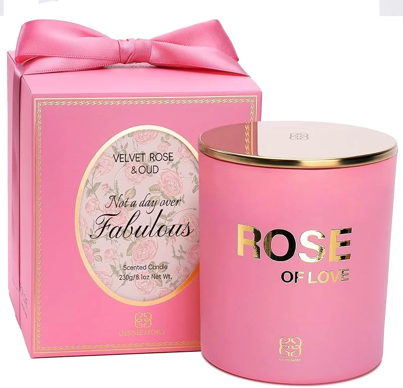 GINMEMORY Regalo Mujer, Regalos Originales para Mujer Velas Aromáticas — Cena a la luz de velas