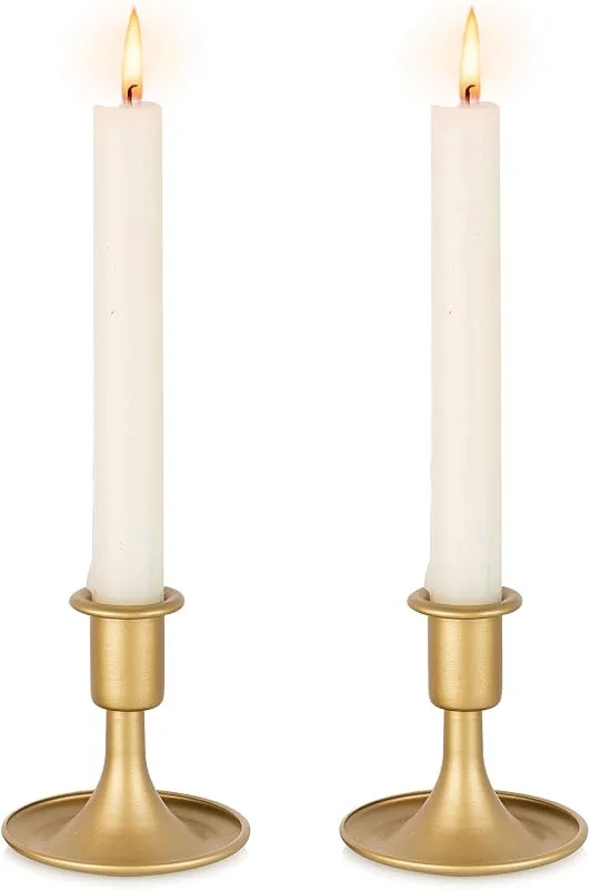Visita la tienda de Inweder Portavelas Oro de Metal: 2 Pcs Candelabros Vintage — Cena a la luz de velas
