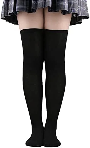 FGFD&OU Calcetines Hasta la Rodilla Mujer Calcetines Altos de Muslo Calcetines Largos Casual Térmicos Medias de Botas Largas para Niña Calcetines Navideños — Ropa Navidad