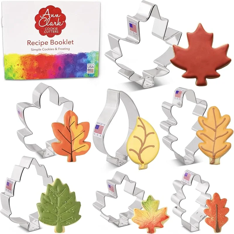 Visita la tienda de Ann Clark Cookie Cutters Ann Clark - Juego de 7 cortadores de galletas de hojas, fabricados en — Hogar y cocina
