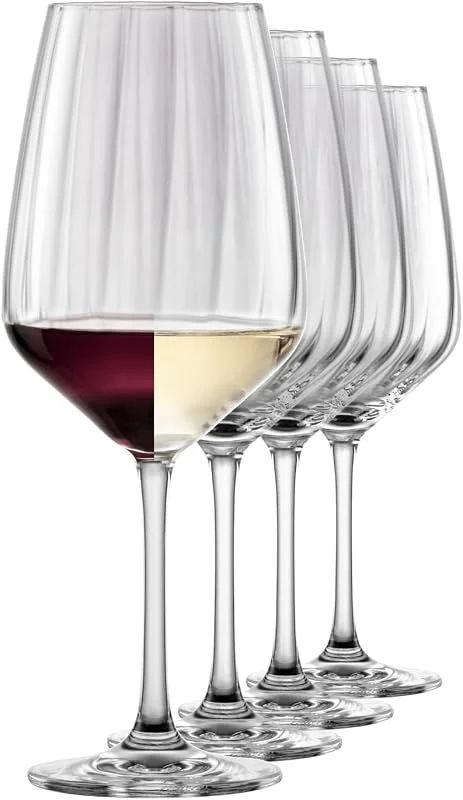 Visita la tienda de Schott Zwiesel Schott Zwiesel Blossom copa de vino allround, juego de 4 – fabricada en Alemania en cristal Tritan-Kristallglas, para vino tinto y blanco, brillante, duradera y apta para lavavajillas — Vino y mesa festiva