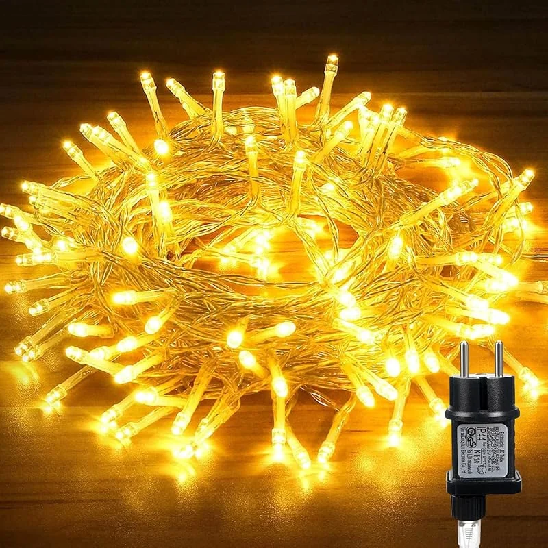 Hoteril Guirnalda luces Exterior, 10M Navidad Led, Impermeable Luces Terraza — Decoracion Navidad