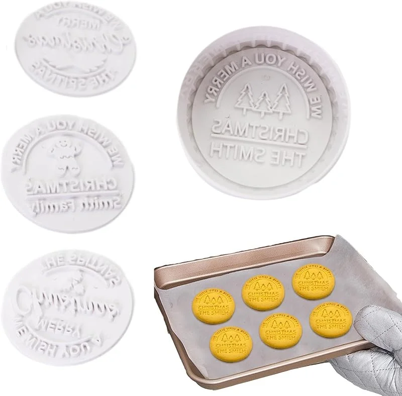 Generic Sellos cortadores de galletas de Navidad, 4 piezas, molde de hombre de — Hogar y cocina