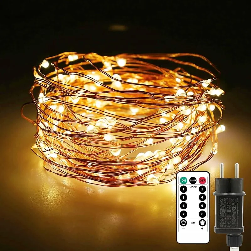 Visita la tienda de Auting Auting Cadena Luces LED 10M 100LED Alambre Cobre Enchufe Navidad — Luces Navidad