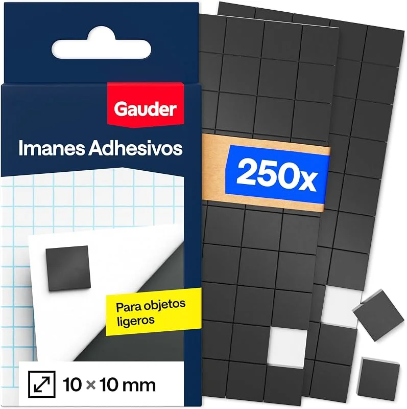 Visita la tienda de GAUDER GAUDER Imanes Adhesivos Cuadrados, Nevera y Oficina (10x10x2mm - 250 uds) — Envoltorio regalo