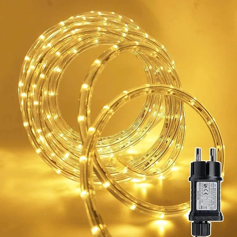 Visita la tienda de HoldOneLight HoldOneLight Manguera de Luces LED 10m 200 LEDs, Cadena de Luces con Corriente, 8 Modos de Iluminación para Exterior — Luces Navidad