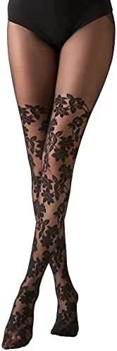 Visita la tienda de Gi&Gi Gi&Gi Medias mujer 20-40 denier, medias mujer especiales con encaje. Calcetines ritina para mujer. N.1084 — Ropa Navidad