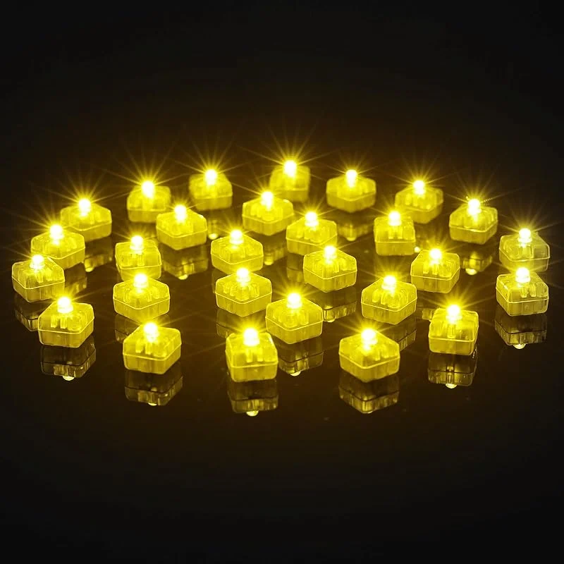 AUAUY Mini Luces Lámpara Cua LED, 30PCS Luces LED Pequeñas, Blanco Cálido — Luces Navidad
